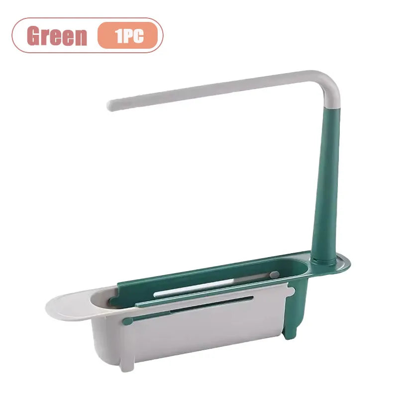 Adjustable Over-the-Sink Drain Rack
