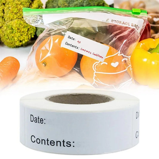 Waterproof Food Storage Labels