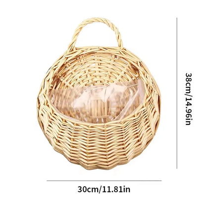 Woven Wall Hanging Planter Basket
