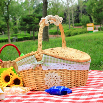 Handwoven Picnic & Market Basket