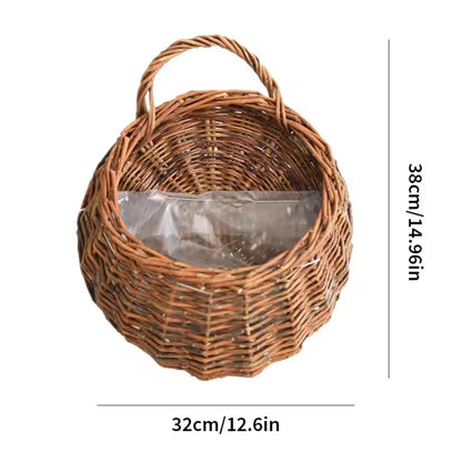Woven Wall Hanging Planter Basket