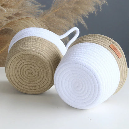 Hanging Cotton Rope Storage Basket