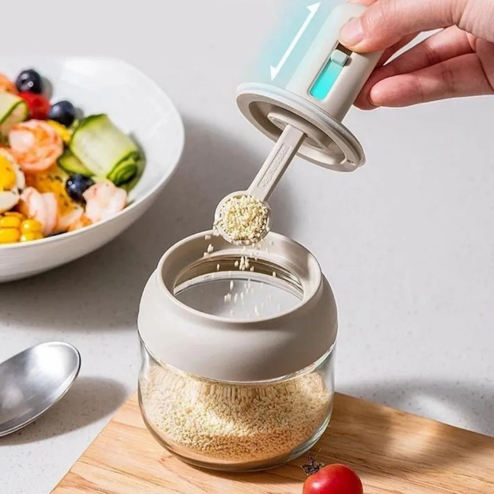 Glass Seasoning Jar with Spoon