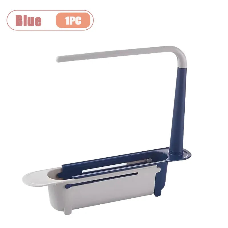 Adjustable Over-the-Sink Drain Rack