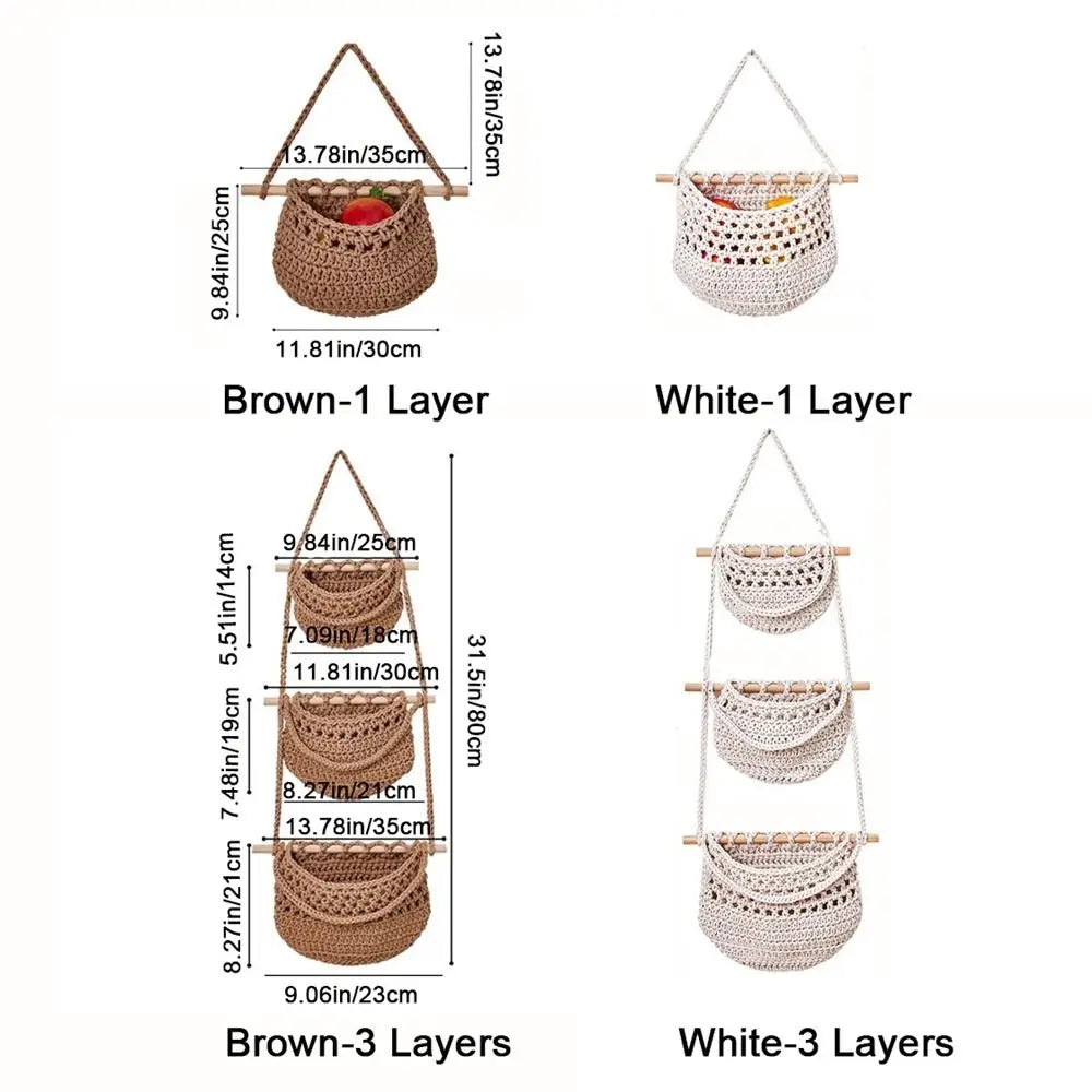 3-Tier Hanging Storage Basket