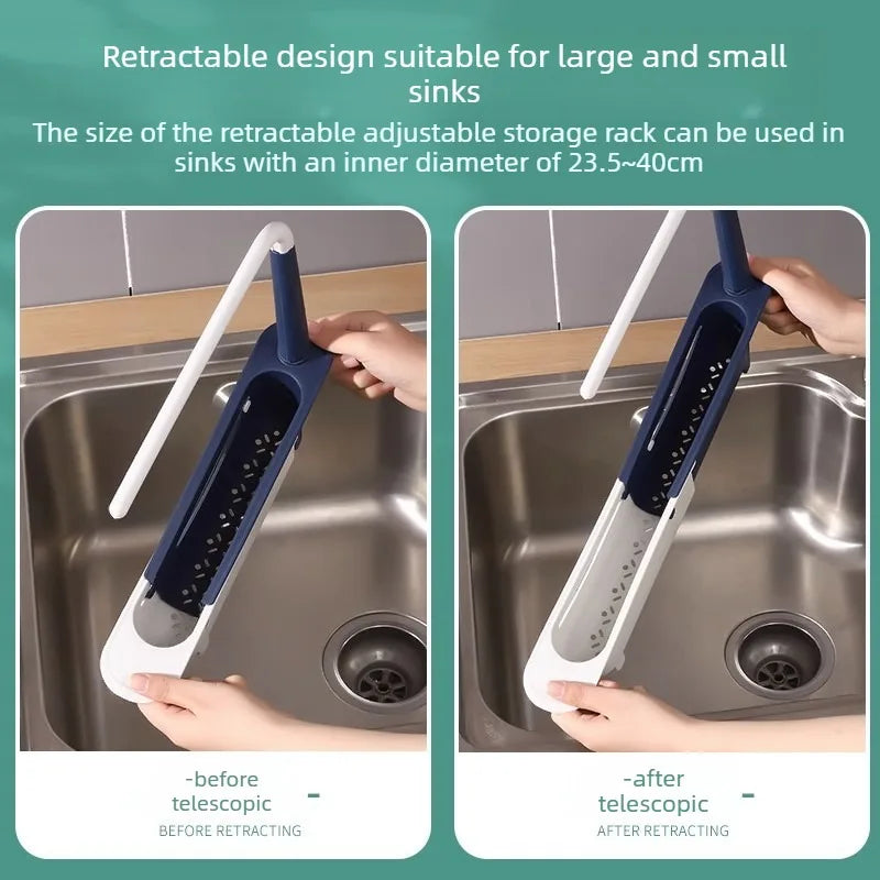 Adjustable Over-the-Sink Drain Rack