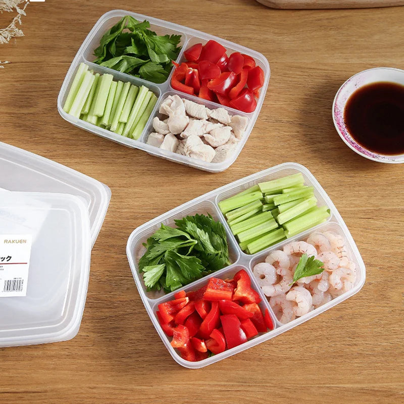 4-Compartment Food Storage Container
