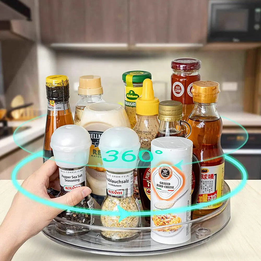Rotating Kitchen Organizer Tray
