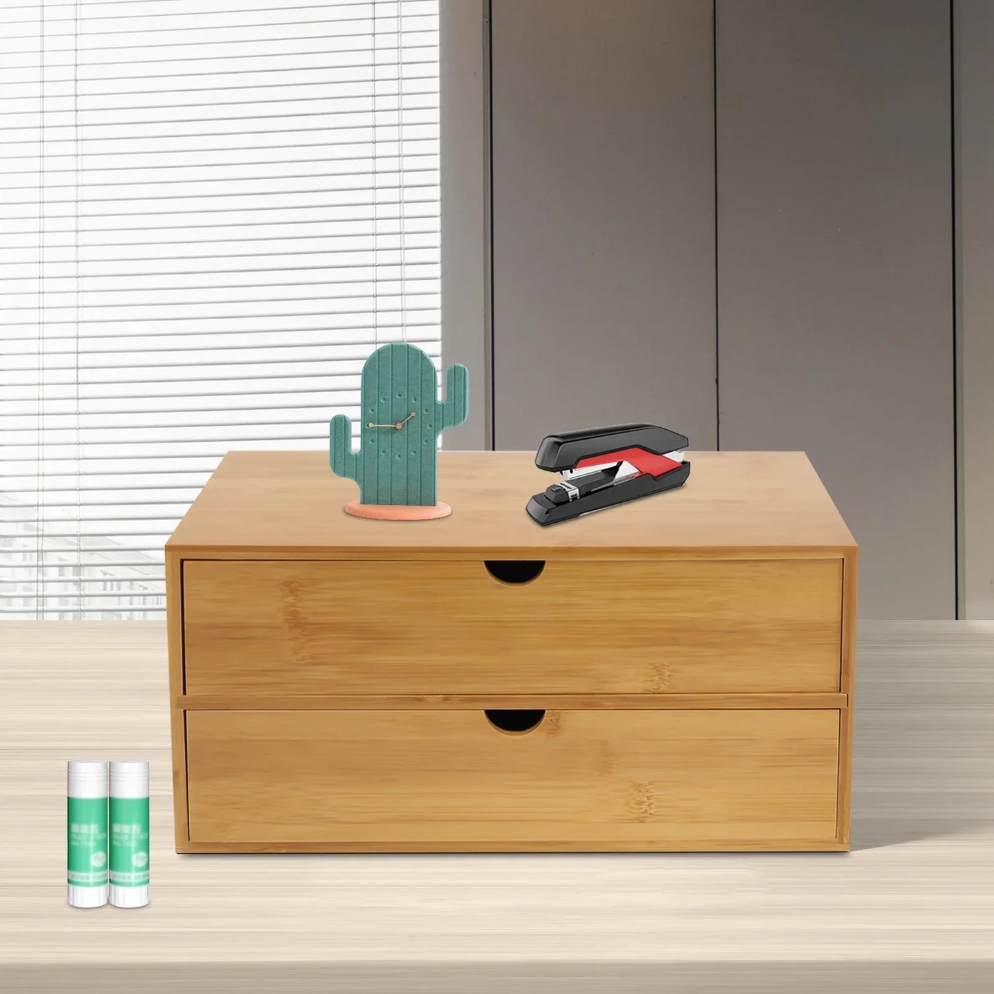 Bamboo Desktop Storage Organizer