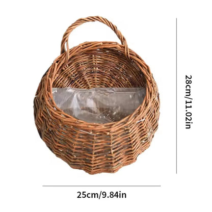 Woven Wall Hanging Planter Basket