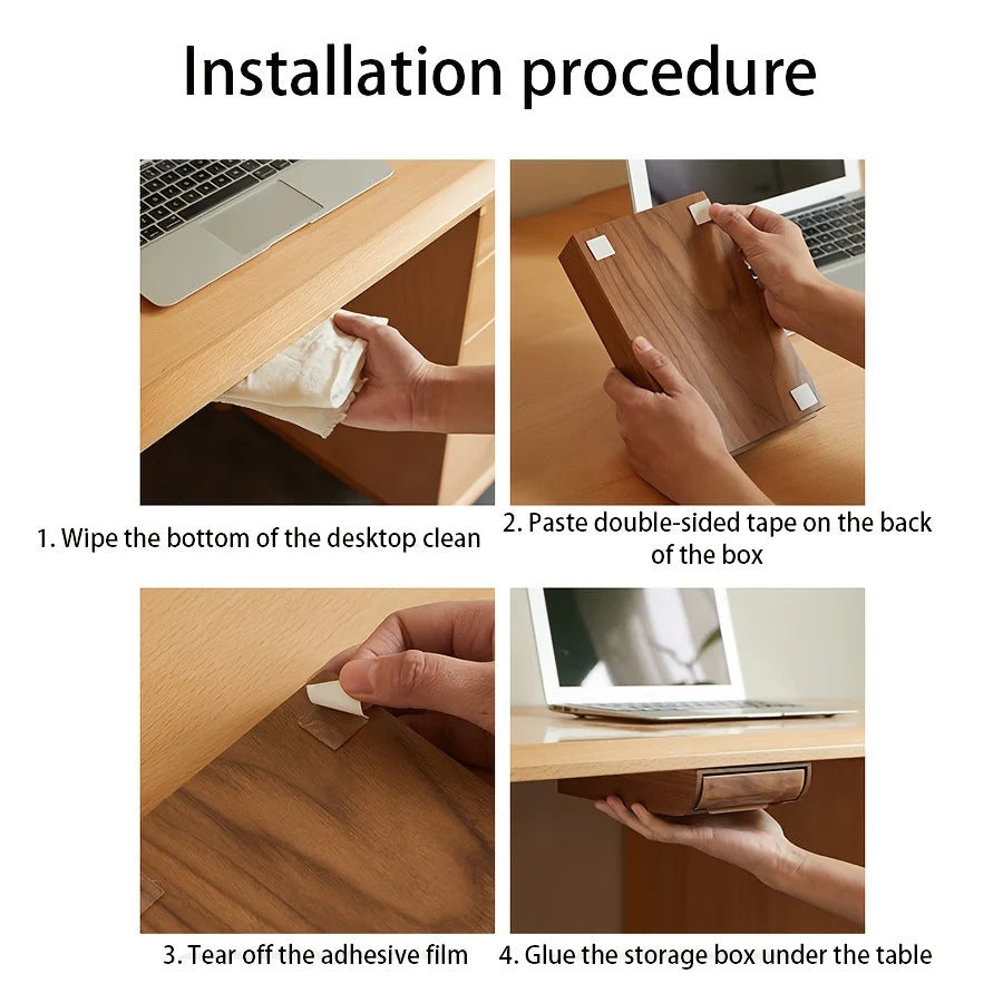 Minimalist Under-Desk Organizer Drawer