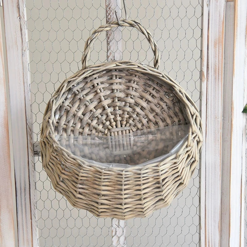 Woven Wall Hanging Planter Basket