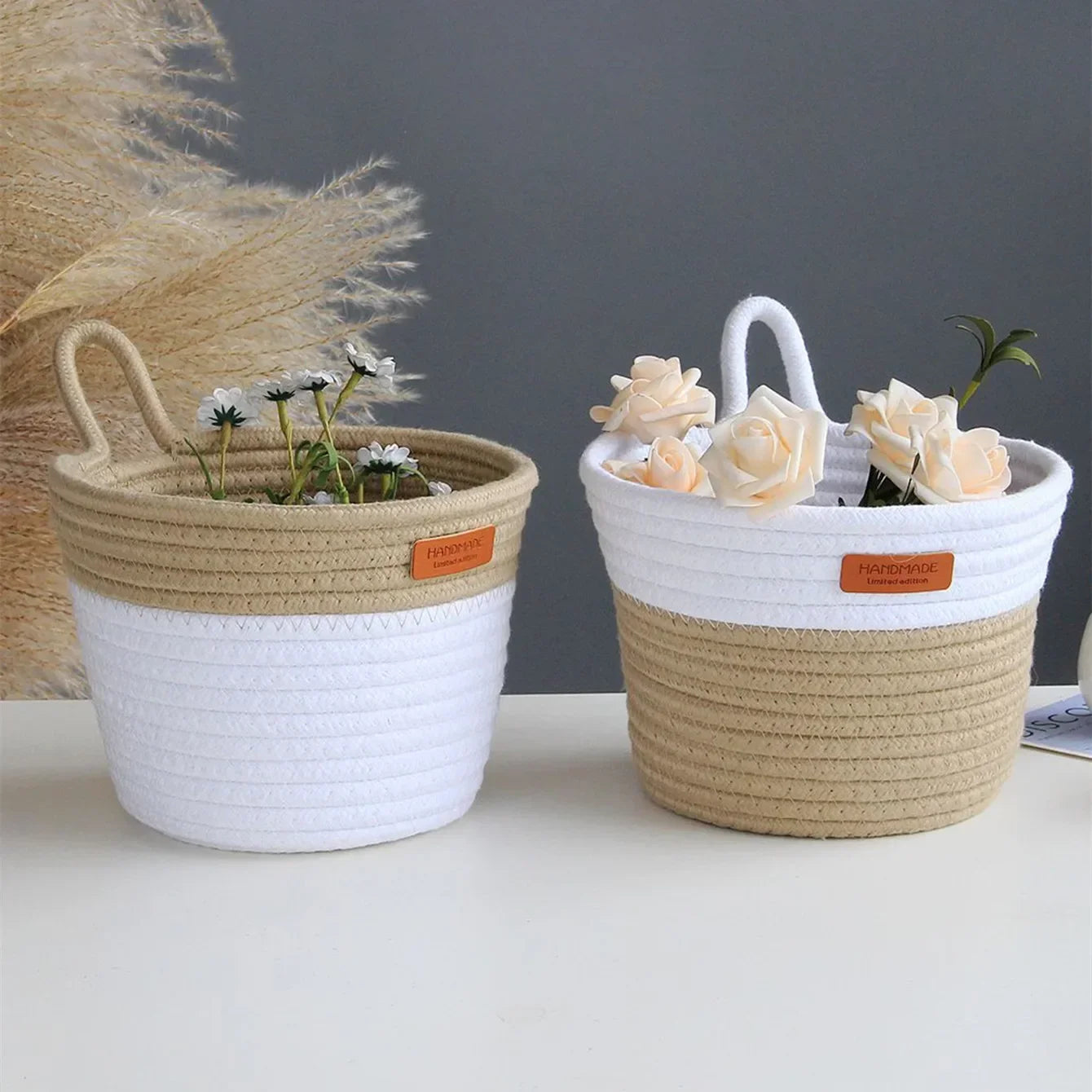 Hanging Cotton Rope Storage Basket