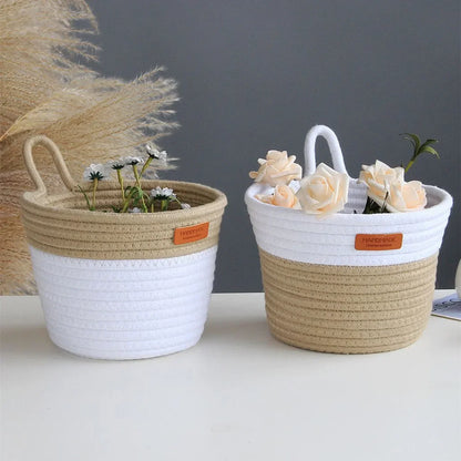 Hanging Cotton Rope Storage Basket