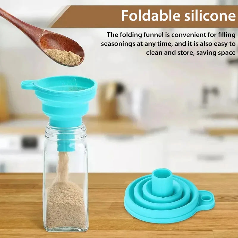 Airtight Glass Spice Jar Set