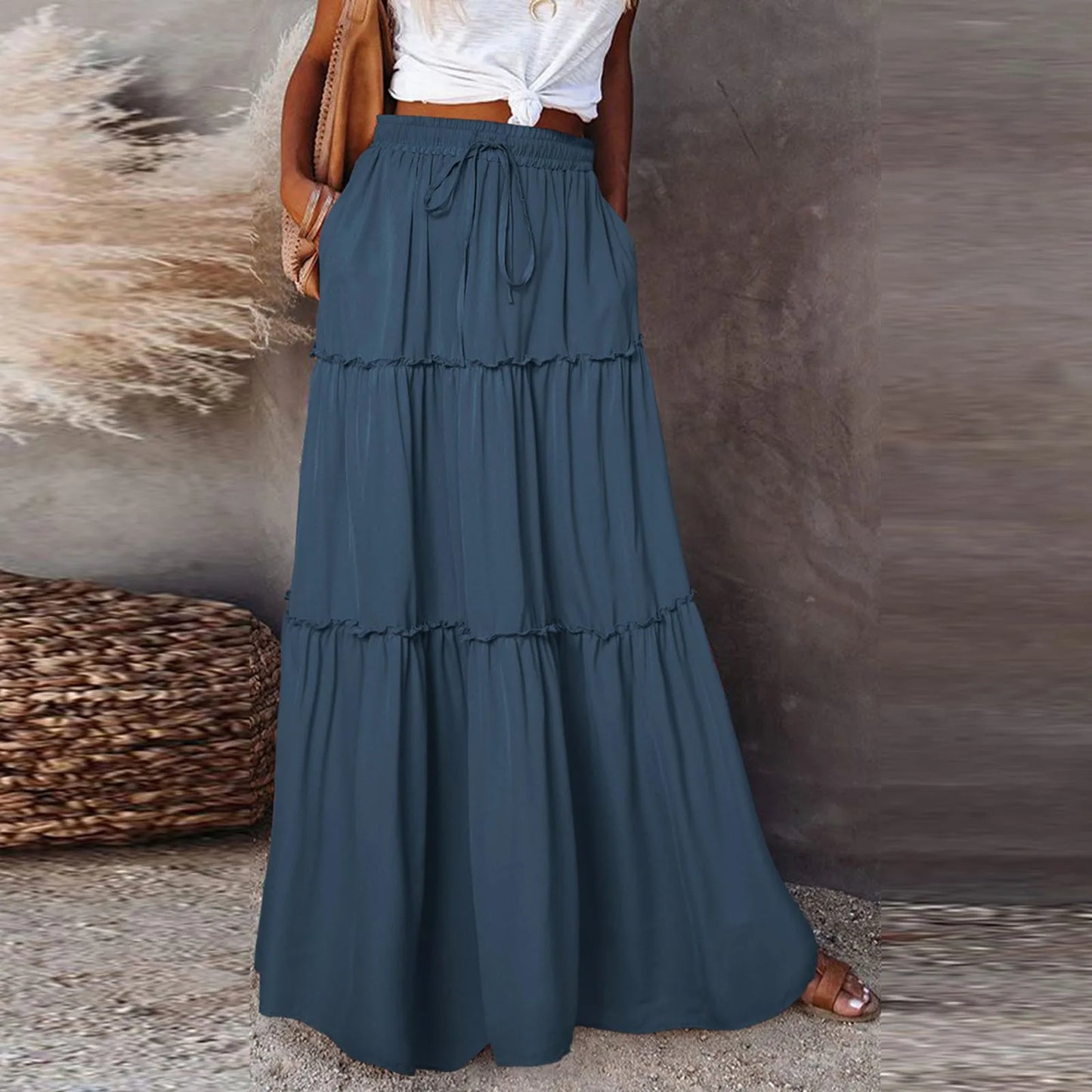 Timeless A-Line Maxi Skirt
