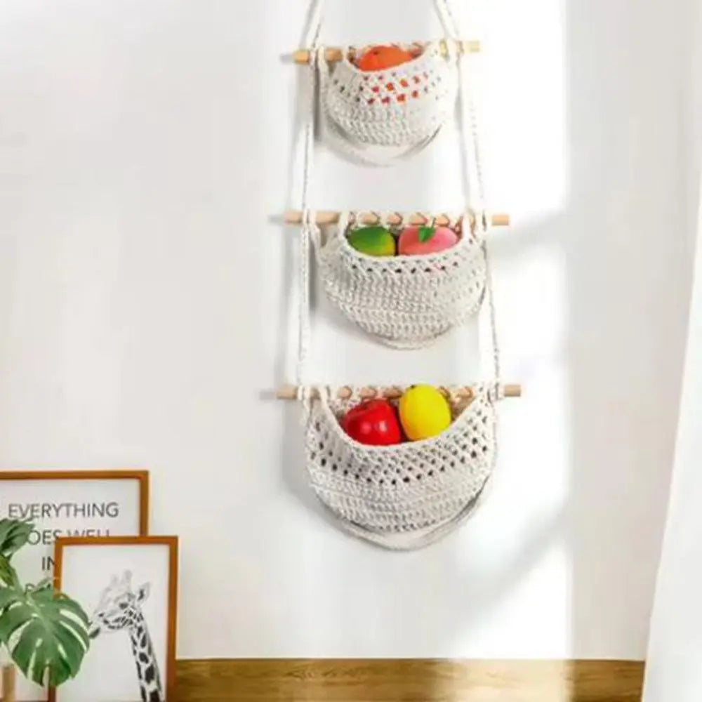 3-Tier Hanging Storage Basket