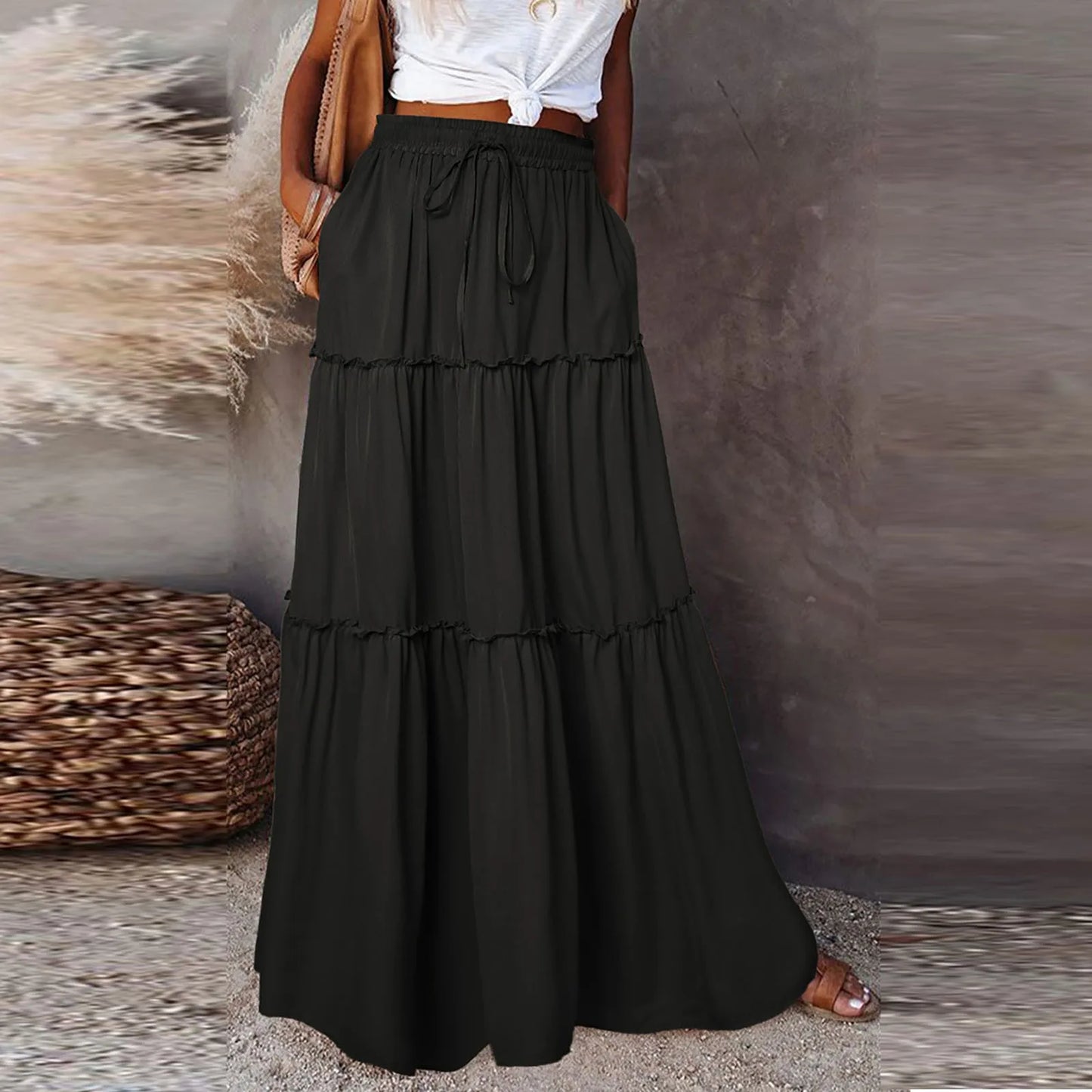 Timeless A-Line Maxi Skirt
