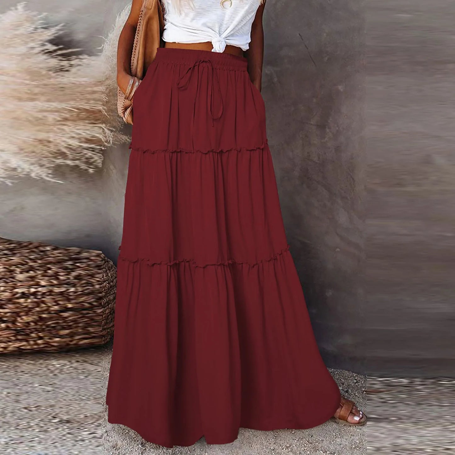 Timeless A-Line Maxi Skirt