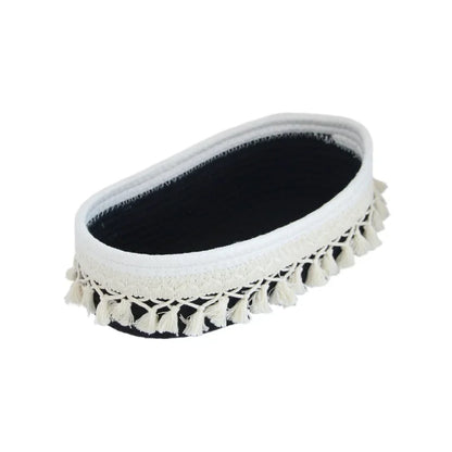 Tassel Cotton Rope Storage Basket