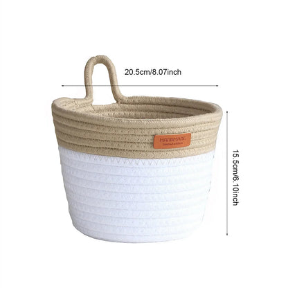 Hanging Cotton Rope Storage Basket