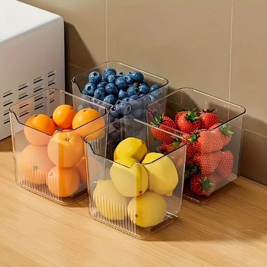 Clear Refrigerator Storage Bin
