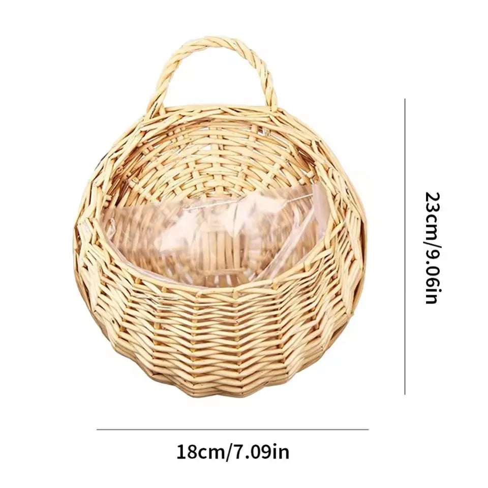 Woven Wall Hanging Planter Basket
