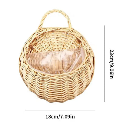 Woven Wall Hanging Planter Basket