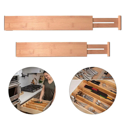 Adjustable Bamboo Drawer Dividers
