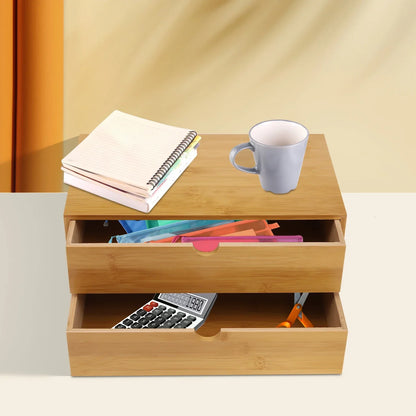 Bamboo Desktop Storage Organizer