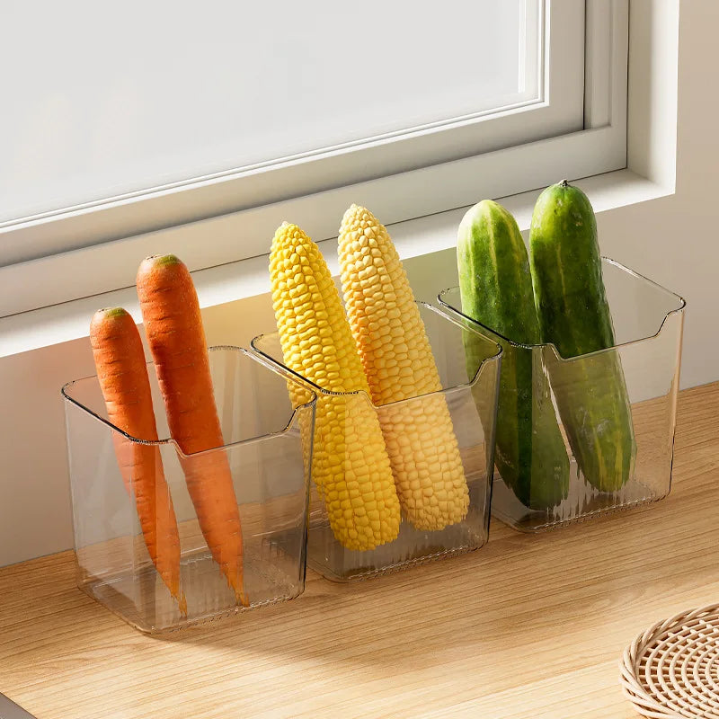 Clear Refrigerator Storage Bin