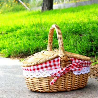 Handwoven Picnic & Market Basket