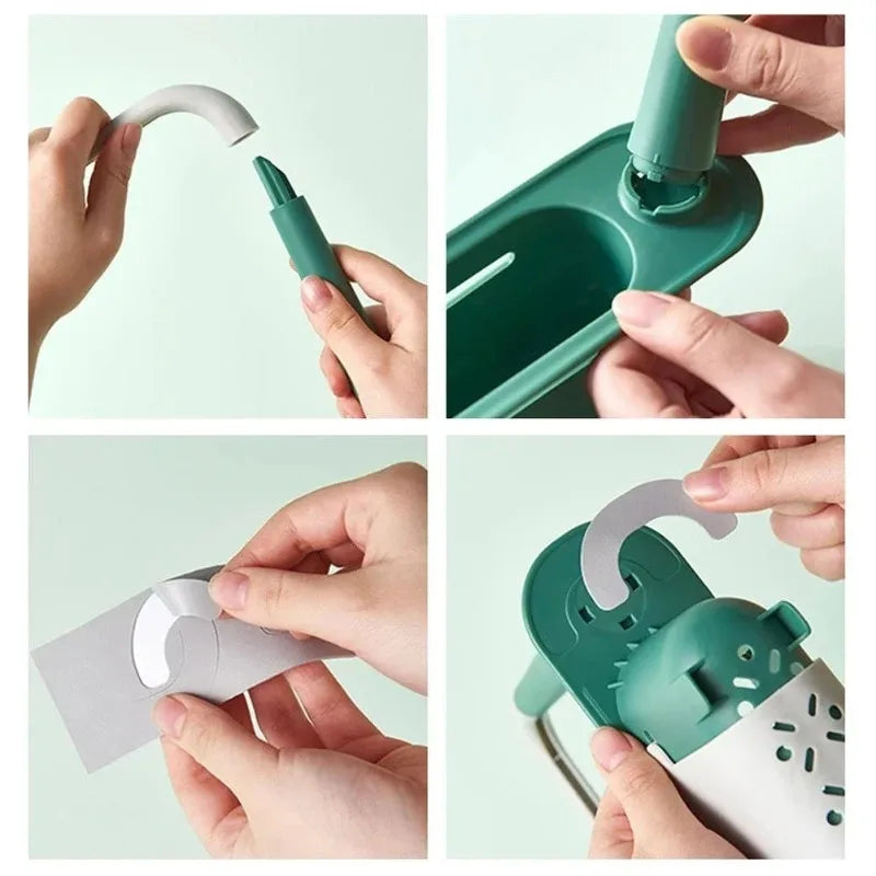 Adjustable Over-the-Sink Drain Rack