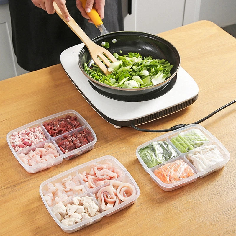 4-Compartment Food Storage Container