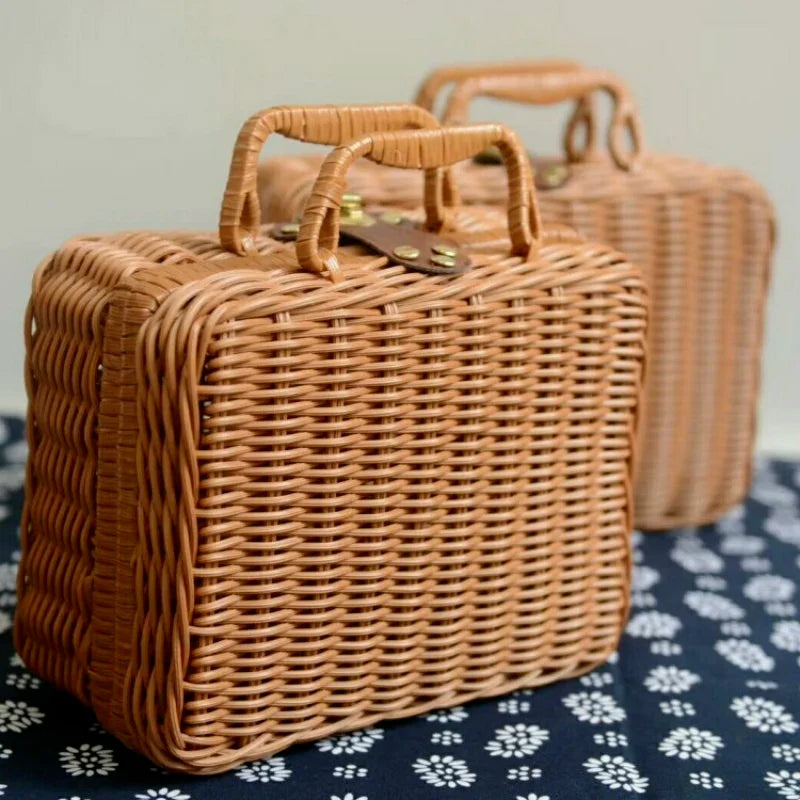 Woven Storage & Picnic Basket