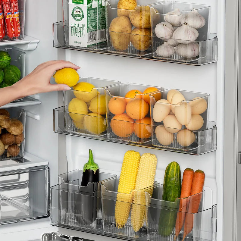 Clear Refrigerator Storage Bin