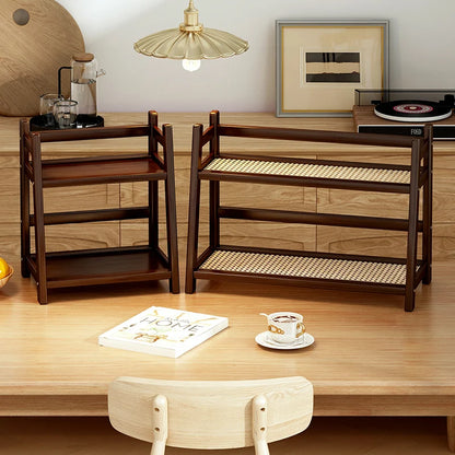 2-Tier Bamboo Storage Shelf