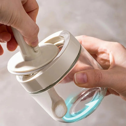 Glass Seasoning Jar with Spoon