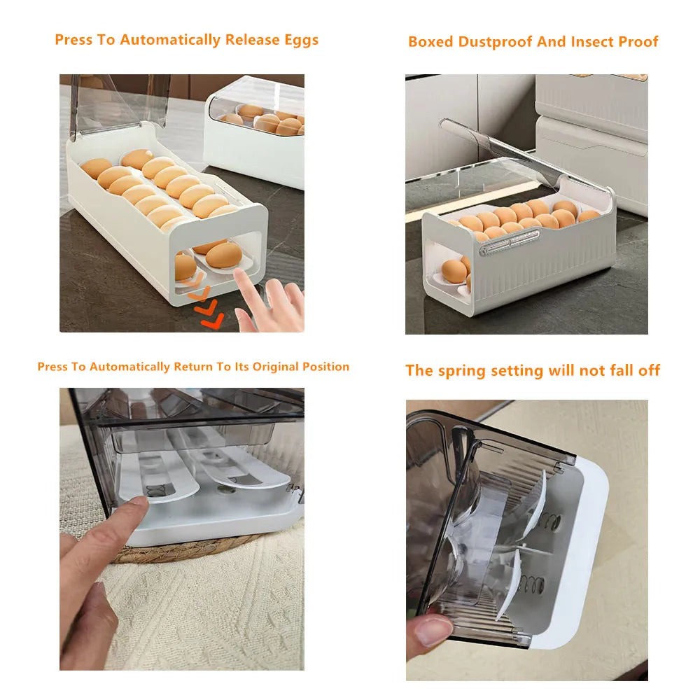 Rolling Egg Storage Organizer