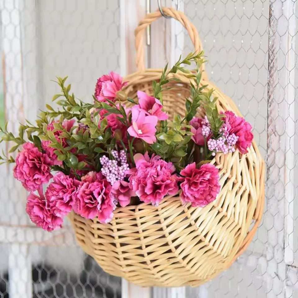 Woven Wall Hanging Planter Basket