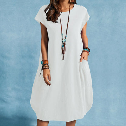 Casual Pocket Midi Dress