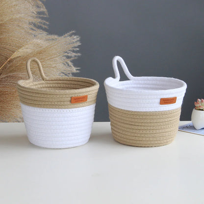 Hanging Cotton Rope Storage Basket