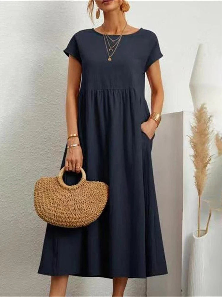 Grace Linen Maxi Dress