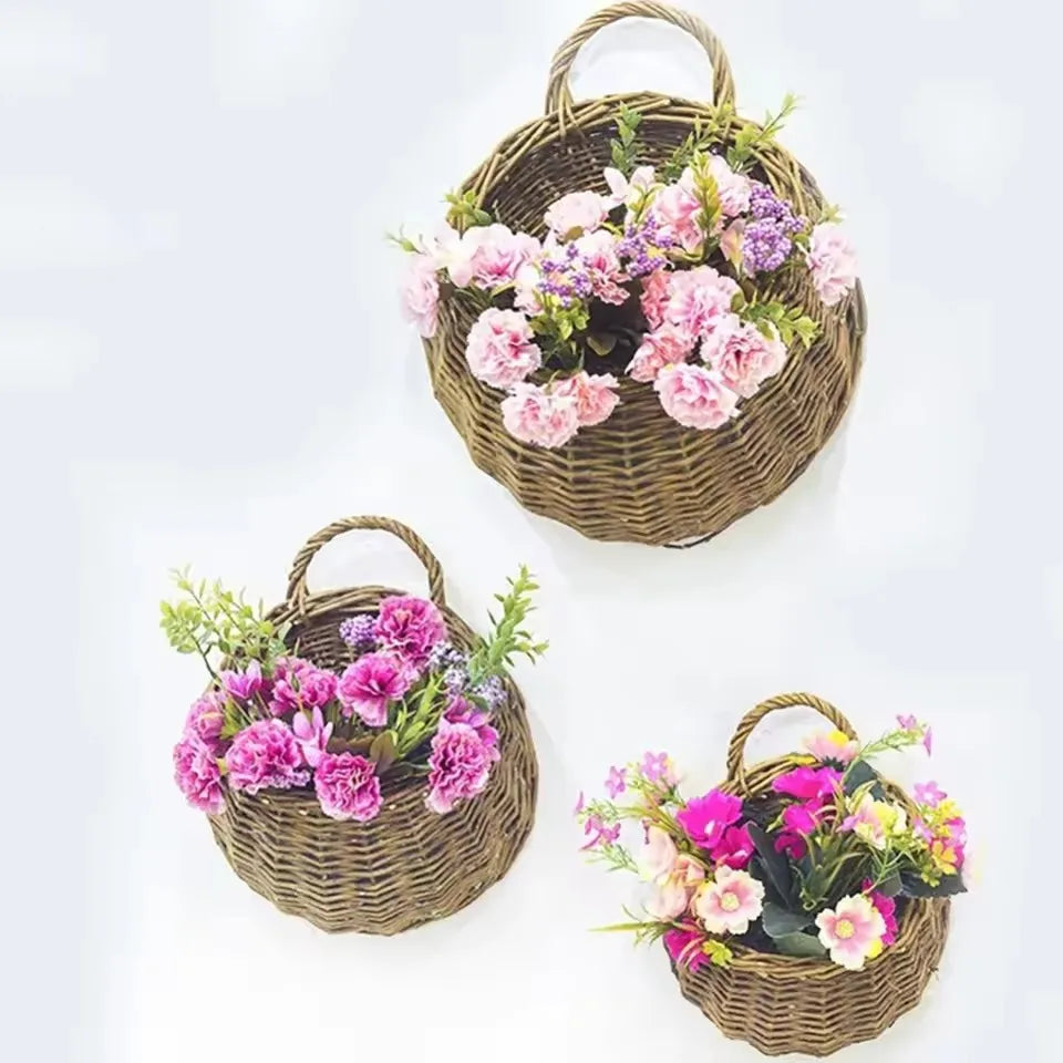Woven Wall Hanging Planter Basket