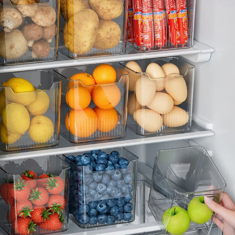 Clear Refrigerator Storage Bin