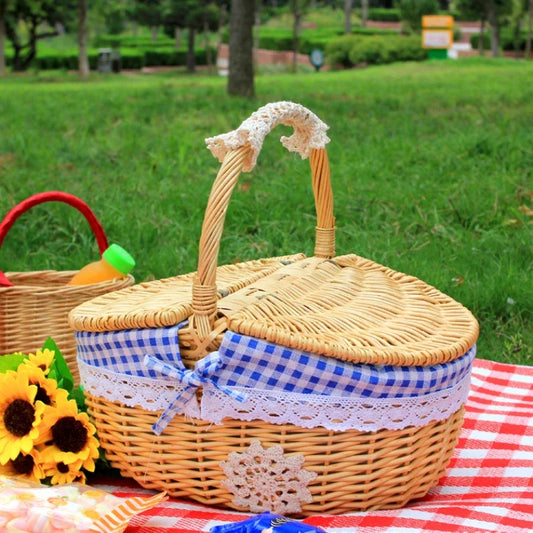 Handwoven Picnic & Market Basket