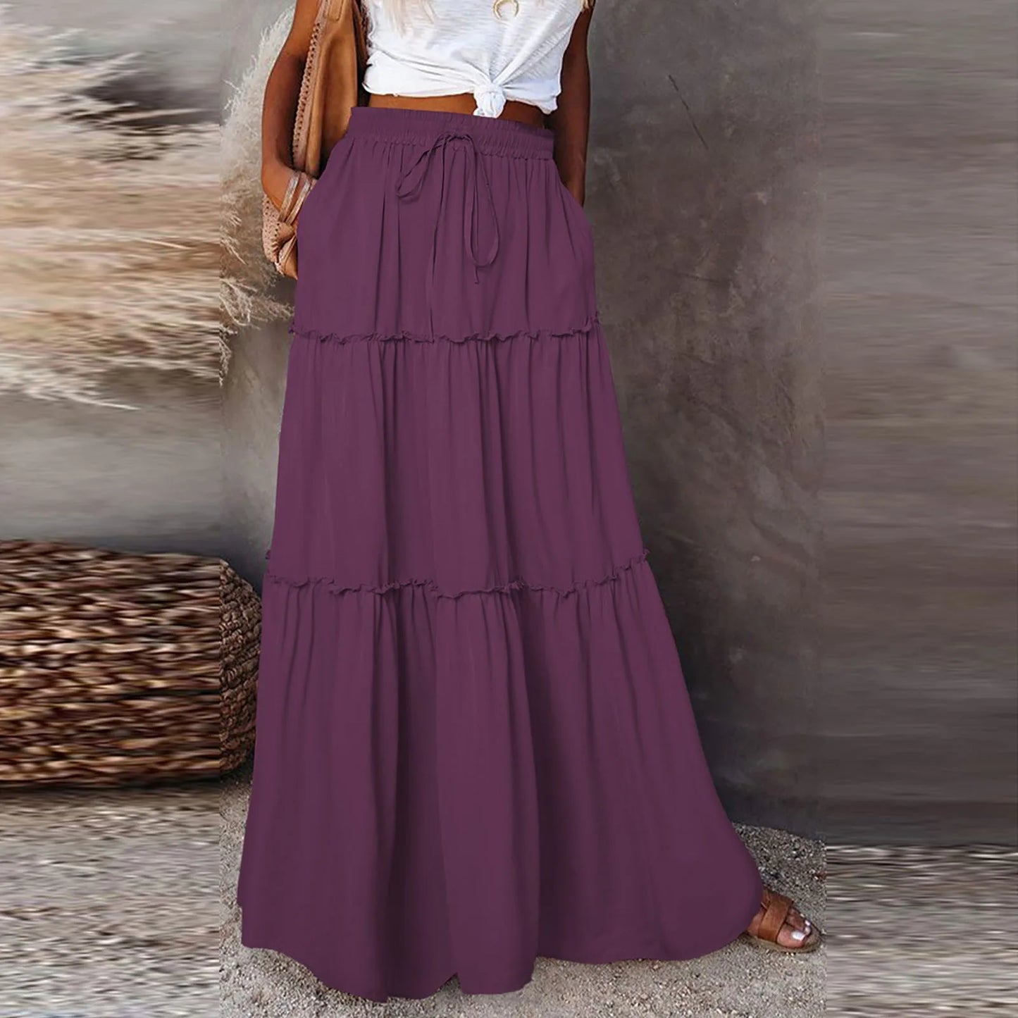 Timeless A-Line Maxi Skirt