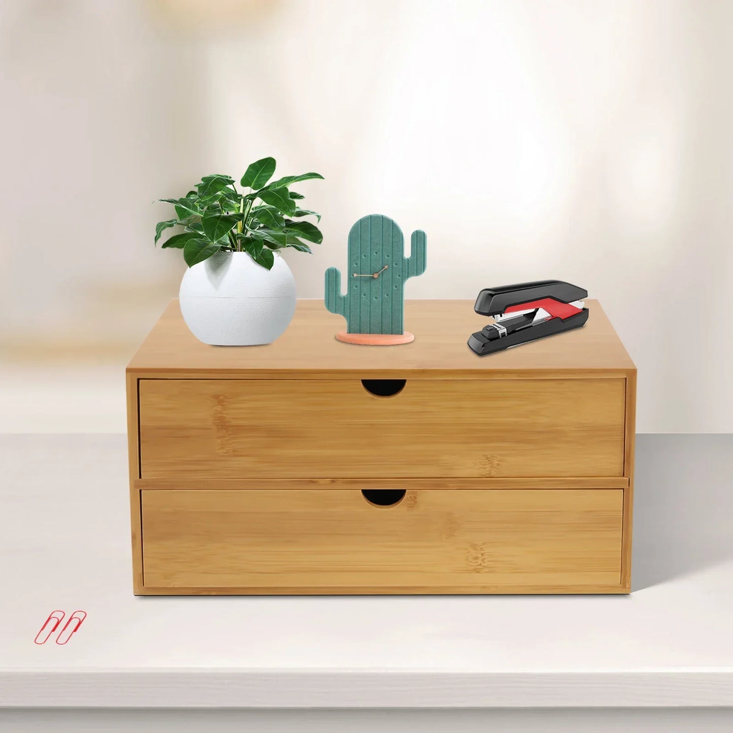 Bamboo Desktop Storage Organizer