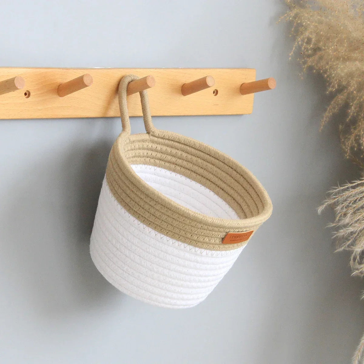 Hanging Cotton Rope Storage Basket