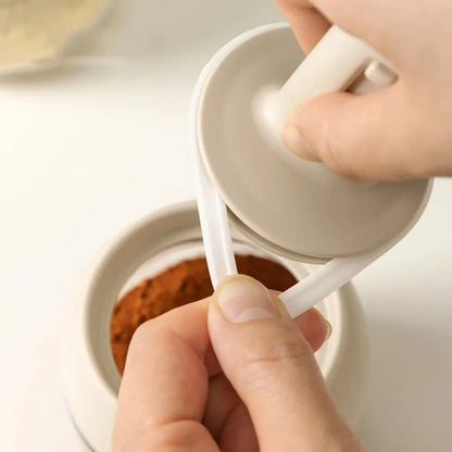 Glass Seasoning Jar with Spoon